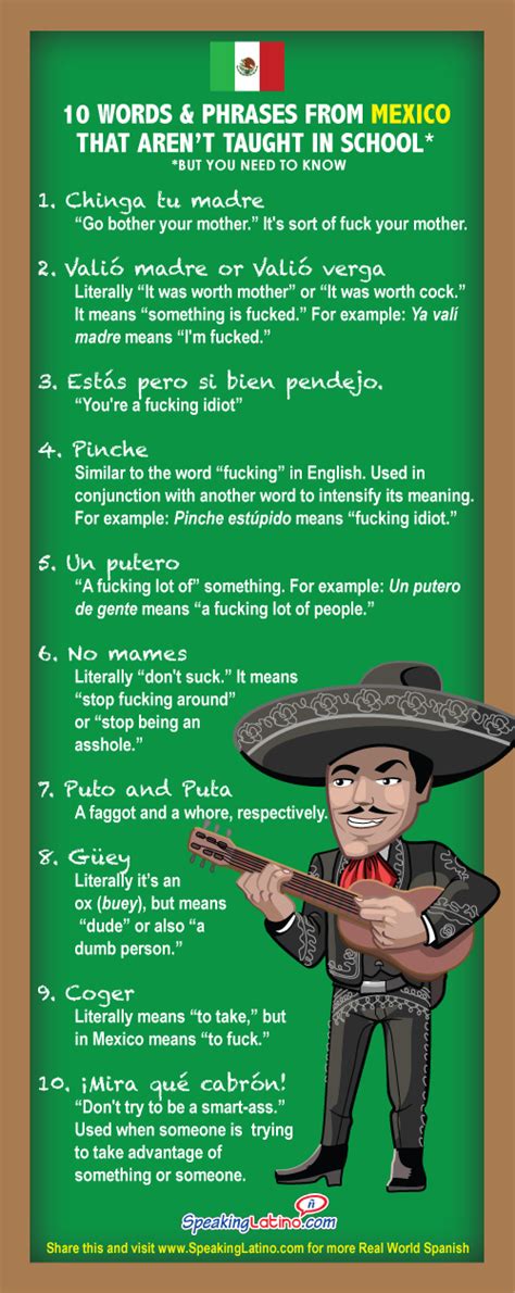 mexican insults slang|Spanish Insults:how to use Spanish curse words like a native.